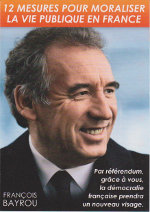 Recto du referendum de François BAYROU