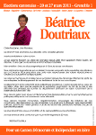 Recto de la profession de foi de Béatrice DOUTRIAUX