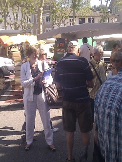 Sur le marché de St Marcellin